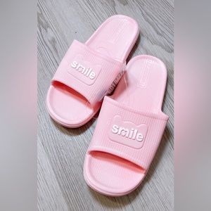 Cute Pink Slippers, Size 36 (Asian Fit) - Water-Resistant